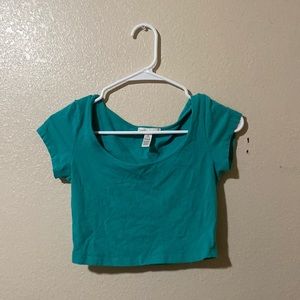 Blue Crop top